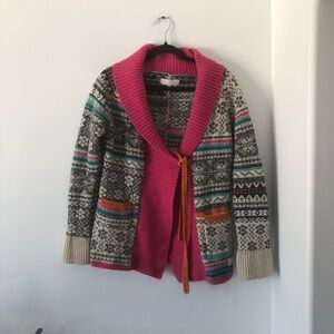Odd Molly Colourful Knitted Cardigan Lambswool | Size 2